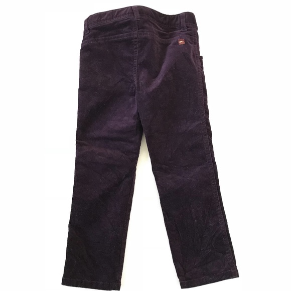Tea Collection Eggplant Purple Velour Pants 4T - Picture 3 of 7